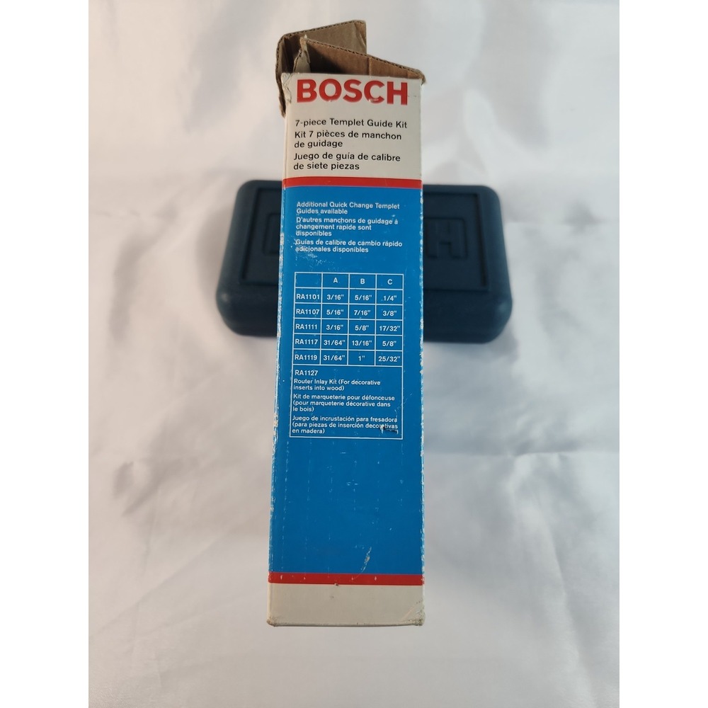 Bosch Router Template Guide Set 7 Pc #RA1125 w/Case - Picture 7 of 7